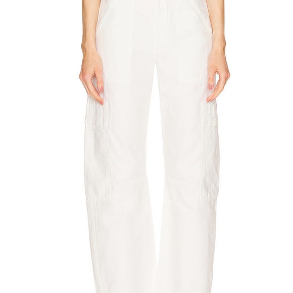 Citizens Of Humanity White Marcelle Cargo Barrel Pants - Picture 1 of 7